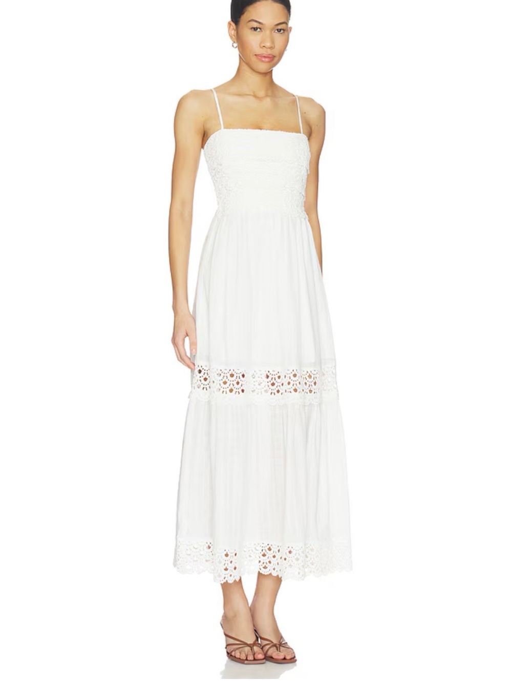 Heartloom White Eyelet Maxi Dress